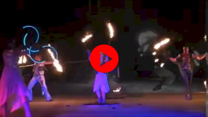 DrumsOnFire Video Woodstock Flames